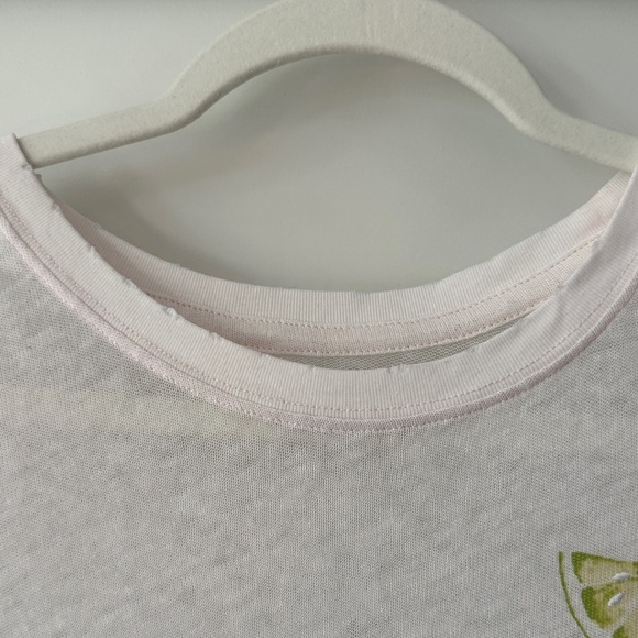 WE THE FREE | Relaxed Tart White Tee with Lime Graphic - Picture 4 of 15